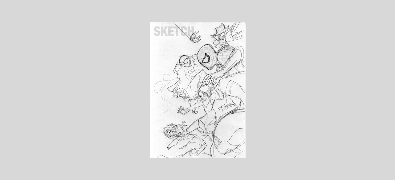 Into the Spider-verse - Traditional Illustration artwork